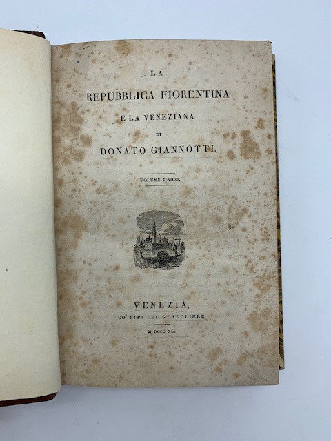 La Repubblica fiorentina e la veneziana